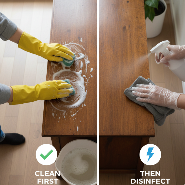 How to Disinfect Wood Furniture & Floors Without Damage