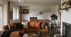 Bright spotless living room after a professional deep cleaning service, o2ocleaning Melbourne